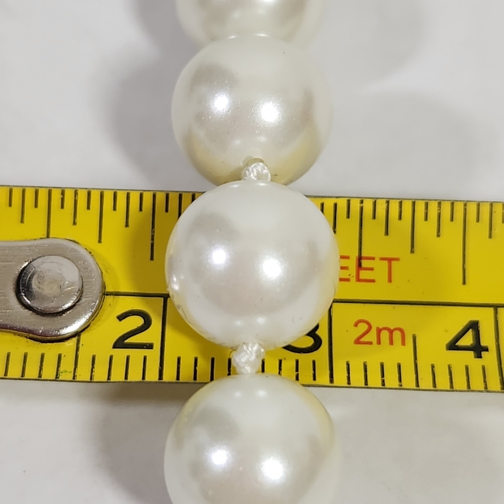 Authentic lauren ralph lauren pearl necklace 10in aprox vintage - Picture 6 of 6